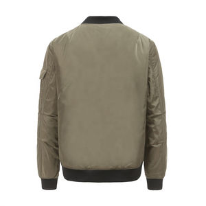 Blouson aviateur d'hiver personnalisé de haute qualité pour hommes nouveau design en toile coupe-vent et respirante Options de taille supérieure en gros - Product Image 2