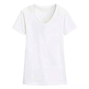 Camisetas de Jersey 100% Algodón con Cuello Redondo para Mujer, Antiarrugas, Transpirables, de Manga Corta para Verano, Estilo Urbano con Decoraciones de Diamantes - Product Image 3