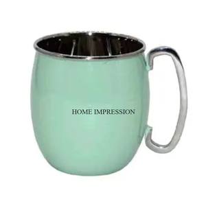 Bar à vin en acier inoxydable Tasse à bière Tasse à eau avec poignée Tasse à café en métal Capacité Boissons Fournitures de bar à bière 500ml à bas prix - Product Image 4