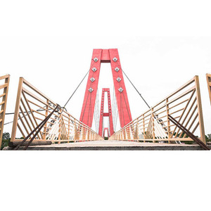 Puente de Carretera de Estructura de Acero con Cables de Suspensión Pesados, con Servicios de Soldadura, Doblado y Corte - Product Image 2