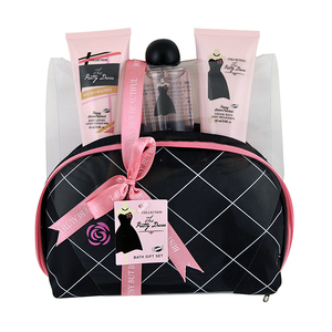 Set da Viaggio per la Cura della Pelle con Elegante Vestaglia da Bagno Nera - Product Image 1