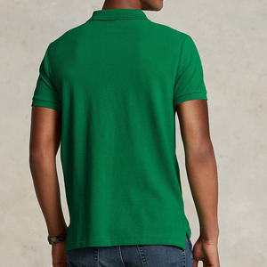 Vente en gros de t-shirts polo de golf vierges de haute qualité avec logo brodé sur mesure polos d'affaires unis en coton pour hommes - Product Image 4