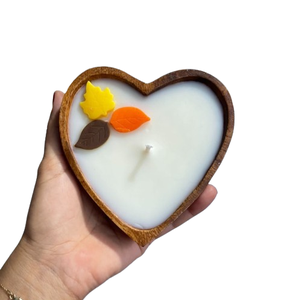 Handmade Wood <b>Heart</b> <b>Bowls</b> BULK Candle Vessel <b>Heart</b> Gifts Dough <b>Bowls</b> Wedding Gifts - Product Image 1