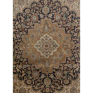 Tapis en soie noué à la main Gulmarg, grand format, motif médaillon rouge-orange, puzzle rectangulaire pour la maison, Pae-6458, pour couloir et salon - Product Image 3