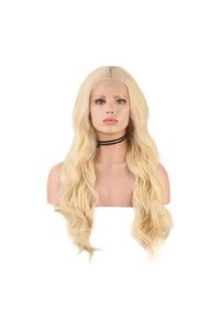 Bonita Peluca de encaje suizo completo 360 Color Rubio vibrante con cabello Remy Premium 613 - Product Image 3