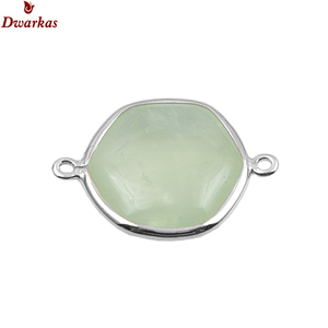 Haute Qualité 925 Sterling Silver DIY Fine Jewelry Prehnite Gemstone Extension avec Diamant pour les Occasions de Fête des Enfants - Product Image 6