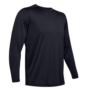 T-shirt à manches longues en coton avec impression personnalisée pour hommes, t-shirts à manches longues unis à coupe ajustée pour salle de sport, style décontracté, Service OEM, pour hommes - Product Image 3