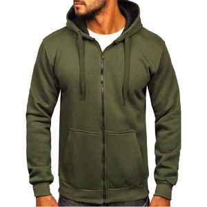 Nouvel arrivage de sweats à capuche zippés pour hommes personnalisés séchage rapide respirant confortable avec impression de design personnalisé logo personnalisé - Product Image 1