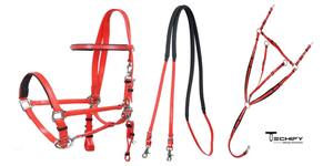 Ensemble de bride blanche Endurance Plaque de poitrine pour chevaux Halter Bride Rênes avec ensemble de plaque de poitrine Plaque de poitrine équestre - Product Image 5