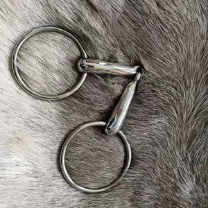 Embouchure de rênes pour cheval à double articulation de qualité supérieure, en argent et cuivre, avec quincaillerie en laiton, rouleau de mastication pour la bouche, anneaux en acier inoxydable - Product Image 4