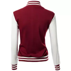Chaqueta Bomber Clásica para Mujer 2024, Prenda Exterior Deportiva a la Moda, Transpirable, de Punto, con Botones, Reversible, Ecológica, Informal para Otoño - Product Image 3