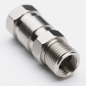 Service d'usinage CNC personnalisé de haute qualité 1/2 InchMale Plug Straight Clamp RF Connector Fabrication de précision - Product Image 3