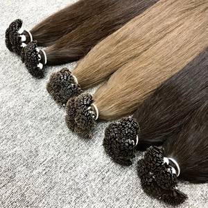 VQ Hair Qualité supérieure 100% Extensions humaines vietnamiennes vierges Kératine Pointe plate Cuticule alignée Machine Double trame Toutes les couleurs - Product Image 2