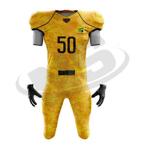 Custom Design <b>Heat</b>-Transfer Printed American Football Jersey Sportswear Sets Short Comfortable Uniforms Premium Quality Quick - Product Image 2