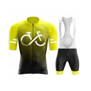 Ensemble de cyclisme léger OEM pour hommes, impression de logo personnalisé, matériel en polyester pour la course et le sport - Product Image 2