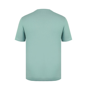 T-shirt noir à col en V pour hommes en coton T-shirt vierge décontracté de haute qualité en gros - Product Image 2