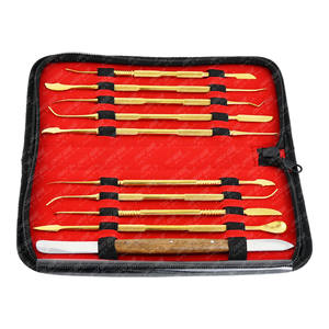 Vente en gros de 10 pièces ensemble d'outils de sculpture sur cire spatule en acier inoxydable sculpture de cire et d'argile outils de coupe de poterie ensemble de sculpteur - Product Image 5