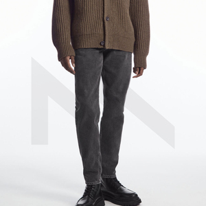 กางเกงยีนส์แฟชั่นแบบใหม่สำหรับผู้ชายกางเกงยีนส์ทรงสกินนี่แบบรัดรูประบายอากาศได้โลโก้ออกแบบได้ตามต้องการ - Product Image 1