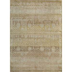 Tapis en laine noué à la main Erbe Gold, grand format, motif médaillon moelleux, pour la maison ou le couloir, modèle GS-1015, Jaipur Rugs EU - Product Image 1