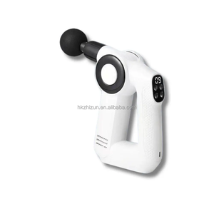 Pistola de Masaje de Percusión de Tejido Profundo Recargable, Nueva, con 4 Cabezales de Espuma, Terapia de Calor y Frío, Motor sin Escobillas, 9 Velocidades, Uso Corporal Completo - Product Image 3