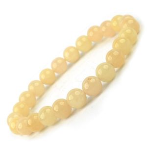 Pulsera de cuentas redondas de aventurina amarilla natural de 8 mm para la confianza, la motivación, el enfoque y la energía positiva - Product Image 1