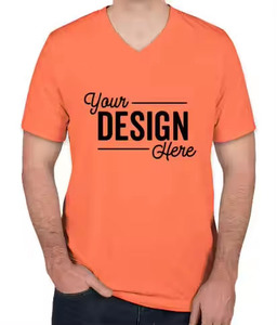 เสื้อยืดคอกว้างแขนสั้นผู้ชาย ผ้าฝ้ายเจอร์ซีย์ 100% สีพื้นลำลอง พิมพ์ลายด้านหน้า ทรงปกติ - Product Image 2