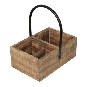 Soporte decorativo para utensilios decorativos de granja rústica moderna, fabricante de Caddy de madera, proveedor de Caddy de madera de acacia con clase - Product Image 6