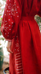 ชุดเดรสยูเครนสำหรับผู้หญิงชุดเดรสแฟชั่นปักลายระบายอากาศได้ดี - Product Image 5