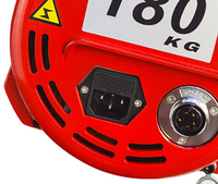 Palans électriques portables AIRUITUO de haute qualité, portée de 30 m, capacité de 160 à 500 kg, nouvelle télécommande sans fil, construction métallique, câble métallique