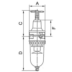 Regulador de Filtro Estándar RIEGLER, Rosca de 19.17 mm, BG III G 1/2, Válvulas Reductoras de Presión de 0.5-10 bar, Caudal de 3000 L/min - Product Image 3