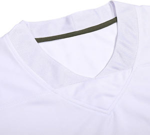 เสื้อเจอร์ซีย์อเมริกันฟุตบอลผ้าโอเวอร์ไซส์ระบายอากาศสไตล์สตรีทแวร์สั้นฤดูร้อนผลิตตามสั่ง - Product Image 3