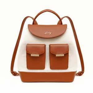 กระเป๋าเป้สะพายหลังสไตล์เกาหลีสำหรับผู้หญิง รุ่นใหม่ล่าสุด ปี 2025 ผลิตจากผ้าแคนวาสและหนังสังเคราะห์คุณภาพพรีเมียม เหมาะสำหรับใช้เป็นกระเป๋าไปโรงเรียน แฟชั่นลำลอง - Product Image 1