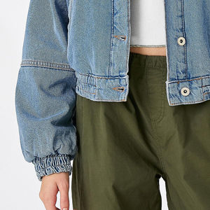 Venta al por mayor de gran tamaño Casual Moda Mujeres Tallas grandes Chaqueta de mezclilla de alta calidad último diseño Mujeres chaqueta de mezclilla con capucha para los hombres - Product Image 3