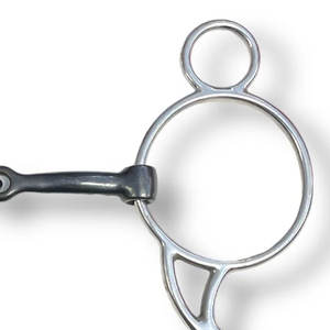 Apto Enterprises AE-12303 Mors Wonder en acier inoxydable de 5 pouces avec embout en fer doux de 5 pouces pour un contrôle équestre et un confort de qualité supérieure - Product Image 6