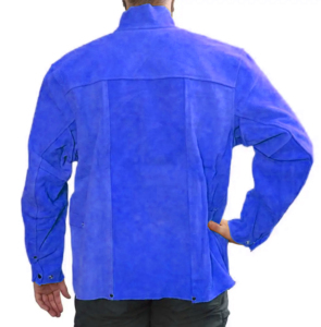 Veste de soudage en cuir de vachette de qualité supérieure, vêtements de soudeur de travail de sécurité industrielle avec poches - Product Image 6