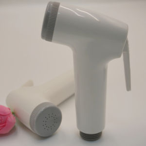 Modern ABS Plastic Bathroom Eco-Friendly Shattaf <b>Bidet</b> Spray Self-Cleaning Nozzle Single Push Button Wall-mounted Horizontal - Product Image 1