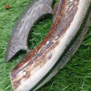 Single Blade Ulu Knife Damascus Steel Mincing Knife Ulu Knife for Sale - Product Image 5