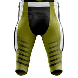 Uniforme de football américain à manches courtes respirant sur mesure de haute qualité pour hommes 100% polyester Couleurs et logo personnalisables - Product Image 6