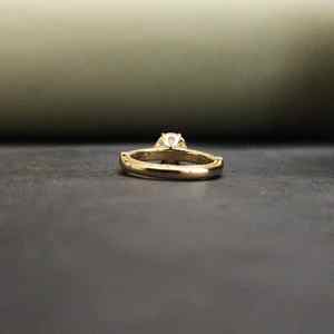 Nouvelle bague de fiançailles élégante DOPE JEWELLS, plaquée or 14 carats, acier inoxydable, pierre naturelle certifiée IGI, design tendance, unisexe, toutes tailles - Product Image 4