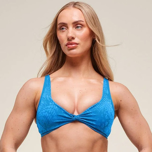 Sujetador deportivo de una pieza para mujer, ropa de gimnasio para niña, ropa de entrenamiento para correr, logotipo personalizado, Sexy, hermosa espalda, sujetador de Yoga para Fitness - Product Image 4