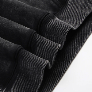 Men's 2024 <b>Black</b> Acid Wash Hoodie Regular Fit High Quality Custom Made <b>Sweatshirts</b> Cotton Hoodie Fully Customizable - Product Image 5