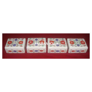 Super and Amazing Quality <b>White</b> Marble Inlay Rectangular Shape Jewelry <b>Boxes</b> for Business <b>Gift</b> and Home Decoration Wholesale - Product Image 1