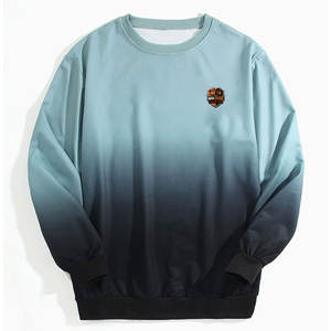 Sweat-shirt décontracté pour homme 100% coton, col rond, manches longues, léger, écologique, pour le sport, l'entraînement et les voyages - Product Image 1