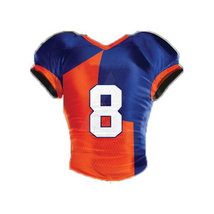 Uniforme de football américain unisexe sur mesure de haute qualité, respirant, grande taille, manches courtes, fabriqué sur mesure - Product Image 2