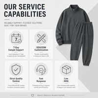 Ensembles pantalons de survêtement et sweat à capuche baggy 100% coton de haute qualité avec broderie personnalisée Survêtement unisexe Survêtement évasé surdimensionné pour hommes