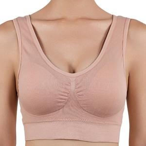 Women Seamless Bras Push Up Sports <b>Top</b> Female Breathable Brassiere Unwired Active Padded Bra <b>Crop</b> <b>Top</b> Solid Color Sexy - Product Image 1