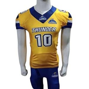 Venta caliente de alta calidad premium personalizado fútbol americano Jersey OEM servicio tendencia conjuntos estilo - Product Image 5