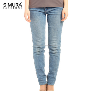 Nouveau design tendance, meilleure qualité, vente en gros à prix abordable, séchage rapide, OEM, jean en denim élégant pour femme, coupe skinny slim, pantalon durable - Product Image 6