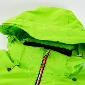 Veste de ski à capuche pour hommes, essentiels pour les sports d'hiver pour le froid extrême, respirante avec fermeture à glissière, vente en gros - Product Image 3