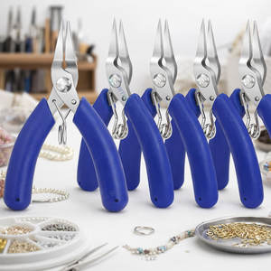 Juego de Alicates Profesionales para Joyería, 5 Piezas, Alicates de Punta de Aguja de Precisión para Cuentas, Alambre y Manualidades - Product Image 5